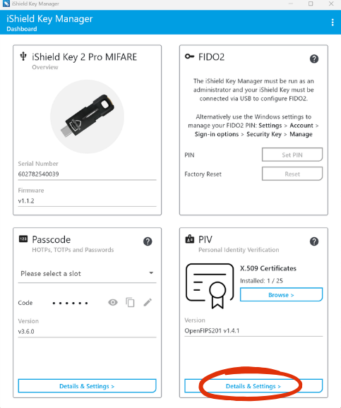 Change Pin