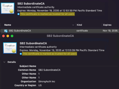 Import SB2 SubCA