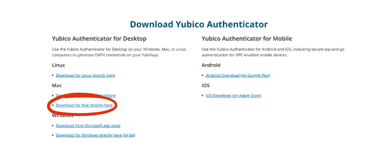 Download Yubico Authenticator