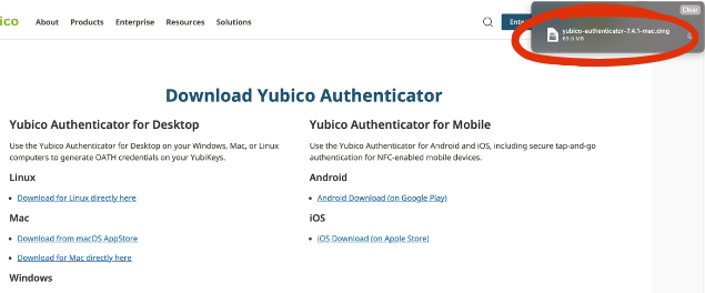 Download Yubico Authenticator