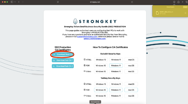 Import SB2 Certificate
