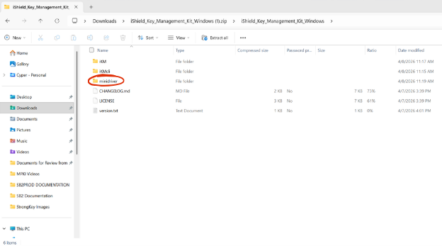 Install Swissbit Minidriver